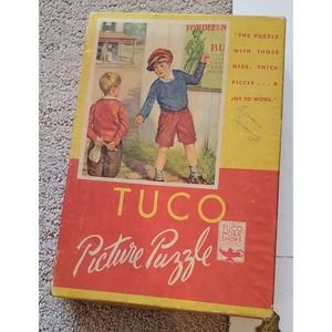 Vintage Tuco Picture Puzzle Replacement Parts with Box See Description